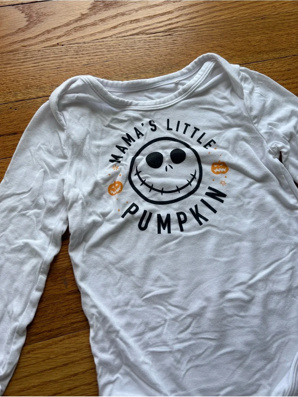 Little Sleepies Nightmare Before Christmas Long Sleeve Bodysuit Size 12-18 Month